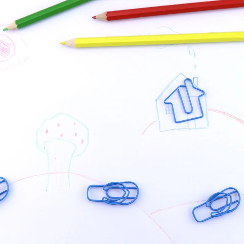 10 шт. зажимы для бумаги в форме тапочек|shaped paper clips|paper clipsclip color |