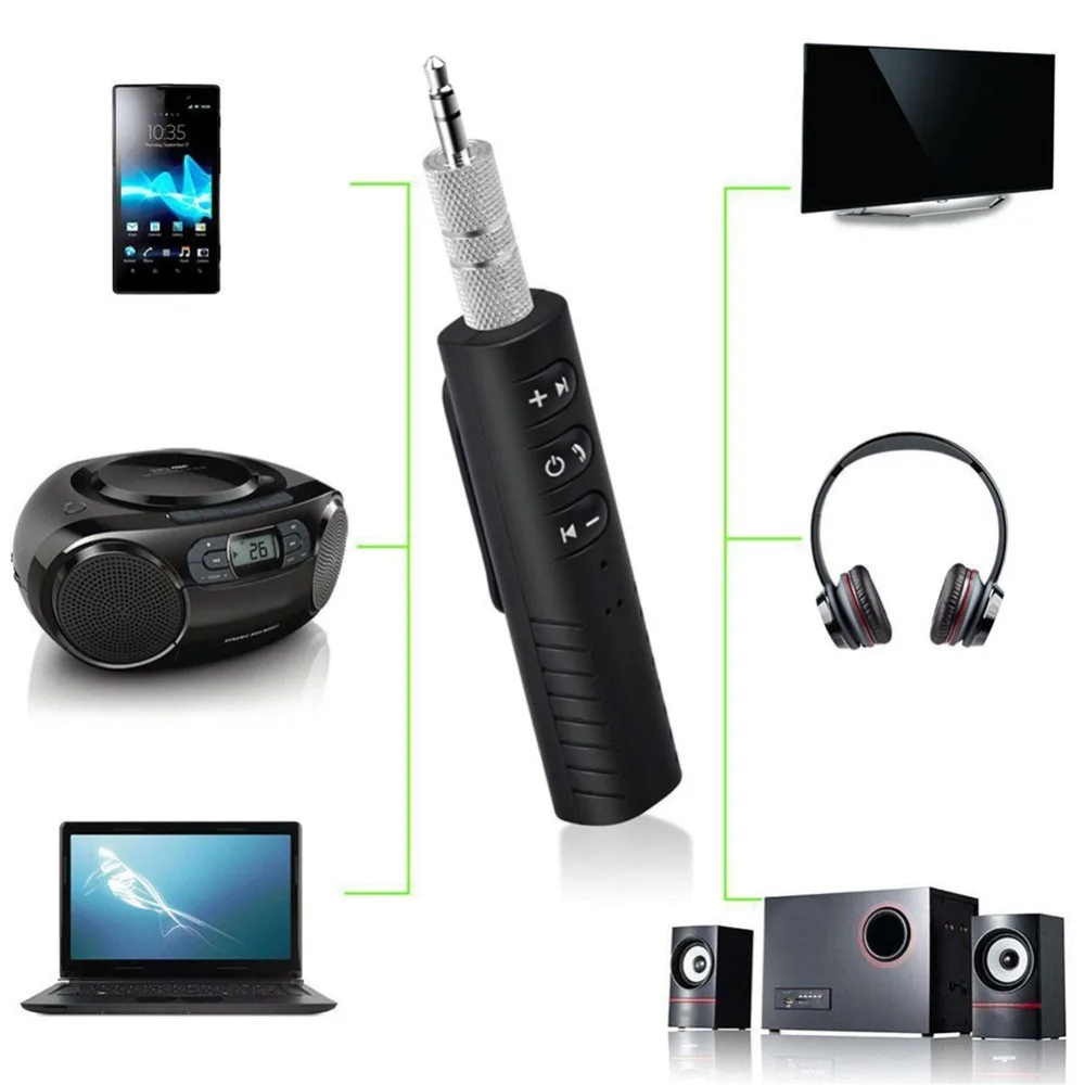 Мини беспроводной 4 1 Bluetooth адаптер приемник AUX 3 5 мм аудио музыка стерео
