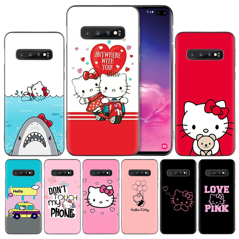 

Hello Kitty Black Silicone Case Cover for Samsung Galaxy A50 A70 A40 A30 A20 A20e A10 A9 A8 A7 A6 Plus 2018 M30 M20 M10 Note 8 9