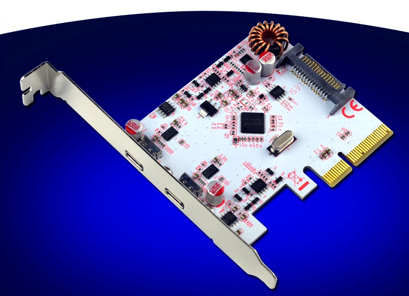 USB3.1 суперскоростная 10 гбит/с Type C двойной порт PCI Express плата расширения