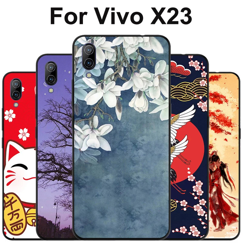 Чехол для телефона Vivo X23 прозрачный чехол с мультяшным рисунком мягкий