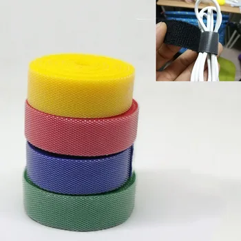 

Cable Manager Cable Winder 5 Pcs Nylon Cable Mark Colorful Ties Label Brand Belting Ribbon Wire Binging Strap Seals 1.5cmx1M