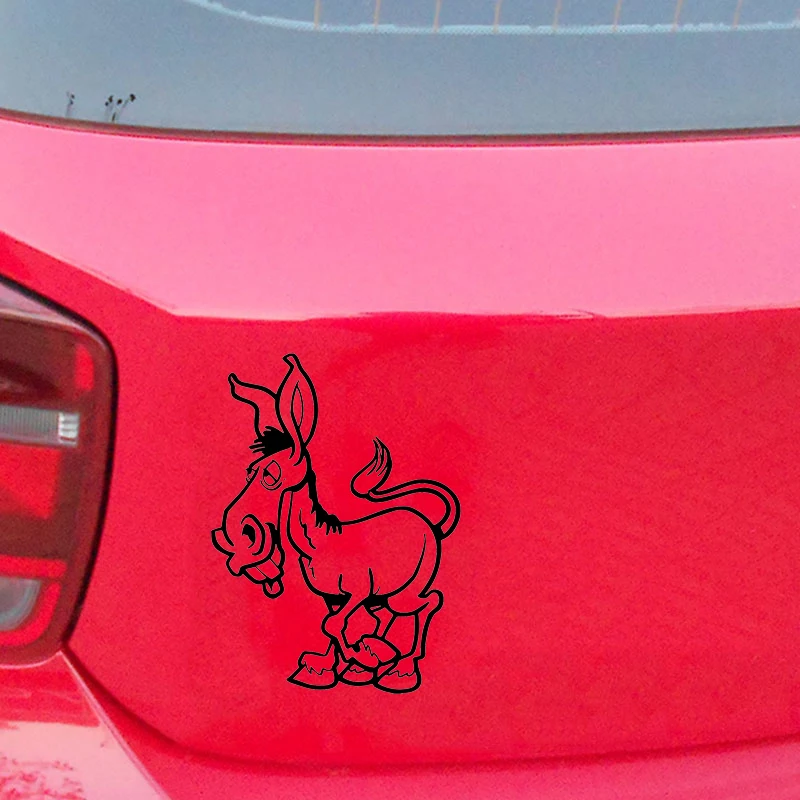 Donkey Decal Window Bumper Sticker Car Decor Cartoon Ass Jackass Horse Pet Mule