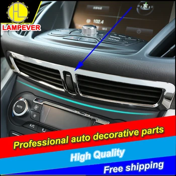 

HLC Car style Instrument table dashboard central air outlet cover trim air Outlet Vent decorate For Ford Kuga 2013-2017 trim