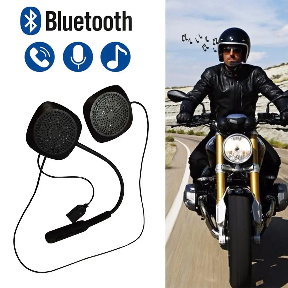 Bluetooth 4.2 Ultra-long Standby Time Hands-free Call Bluetooth Headset Helmet earphone Rider earphone with microphon Ultra-thin