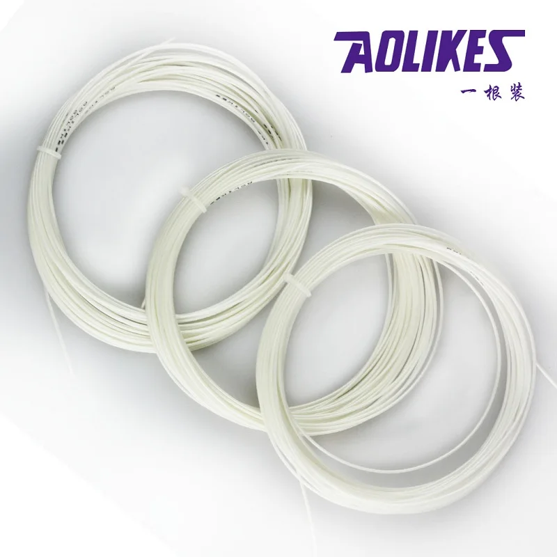 Aolikes бадминтон нити для ракетки полиэфирное волокно 55 фунтов мягкие ракетки длина линии 12 м/roll три цвета вариант для выбора