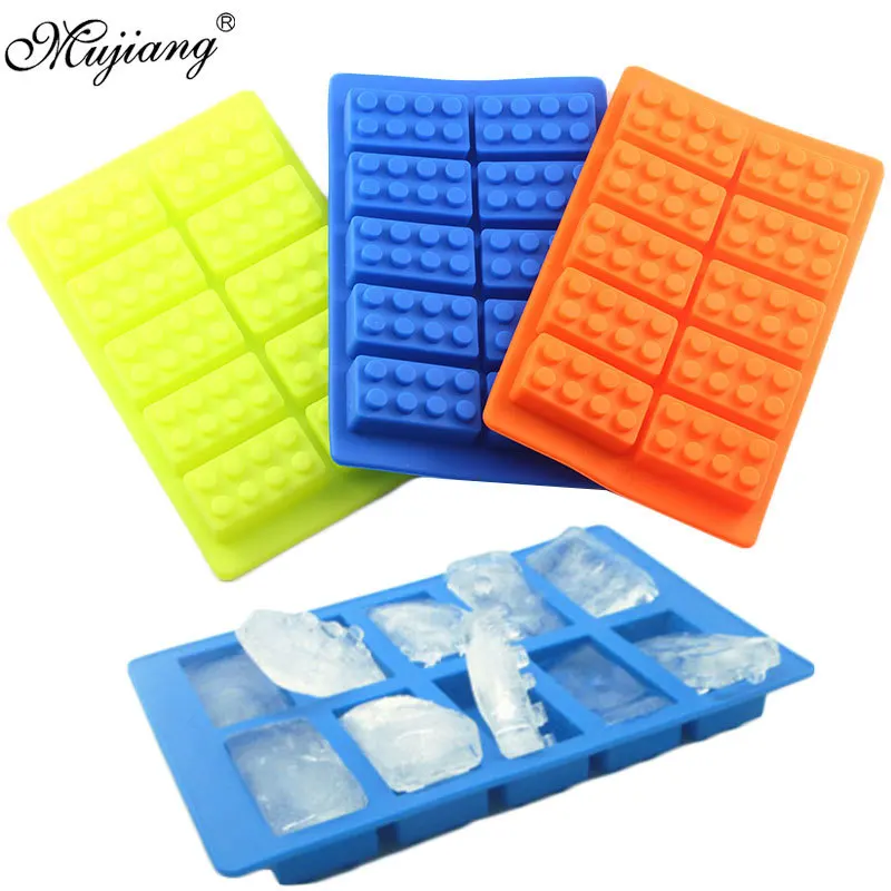 

Lego Brick Blocks Shaped Rectangular DIY Chocolate Candy Silicone Mold Ice Cube Tray Cake Decorating Tools Cookie Baking Moulds