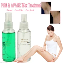 Pre& After-tratamiento de cera, pulverizador de cera líquido en espray, inhibe el crecimiento del cabello, repara nutre los poros, reduce los poros, 60ml