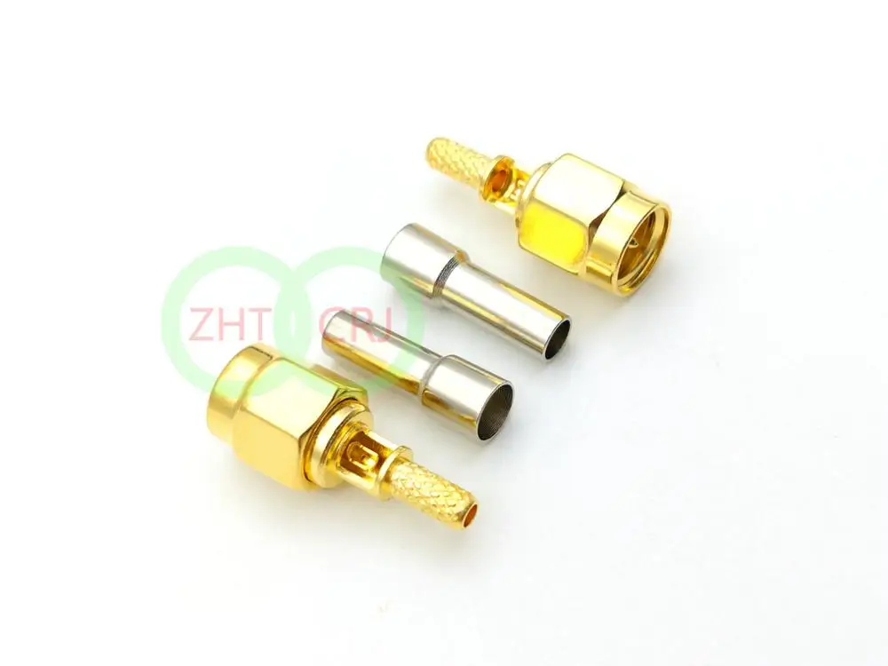 50 шт. штекеры SMA для обжима окон RG174 RG316 LMR100|connector crimp|connector 10connector cable |