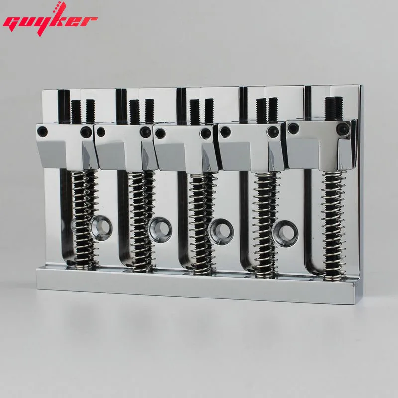 5 String Badass Style Bass Bridge Copper Machined Bridges Tailpiece