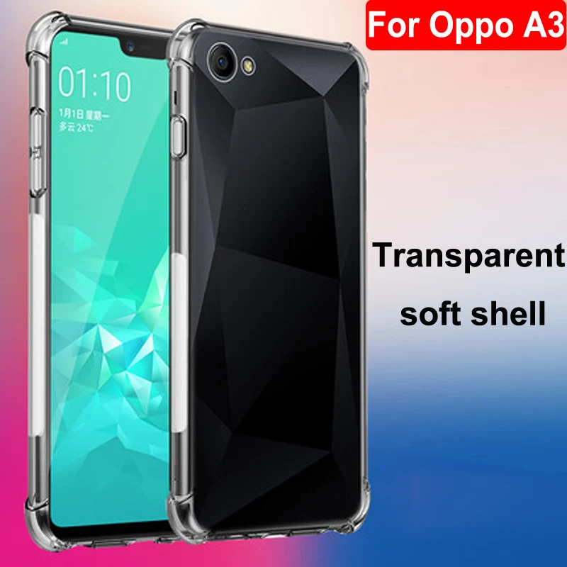 Роскошный противоударный чистый мягкий чехол кожаный Капа для Oppo A3 телефонные