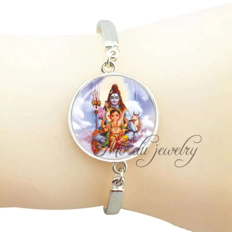 Lord Shiva bracelets Geneisha photo bangle silver bracelet for women