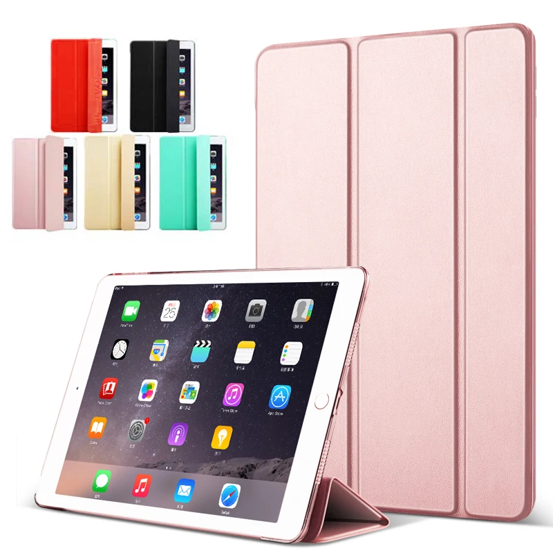 

RBP for iPad Air 2 cover 9.7inch Soft soft shell Folding bracket for iPad air 2 case Auto Sleep/Wake Ultra thin for iPad 6 case