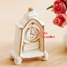 Кукольная Миниатюра Furniature белого золота настольные часы