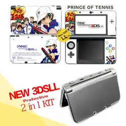 Аксессуары для игры Nintendo Новые 3 DSLL/xl (принц Теннис винил кожи Стикеры Protector + Разделение Crystal Case корпус)