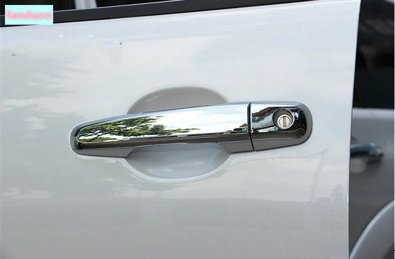 FUNDUOO для Mitsubishi Pajero Sport 2011 2012 2013 2014 ABS Хромированная Крышка автомобильных ручек
