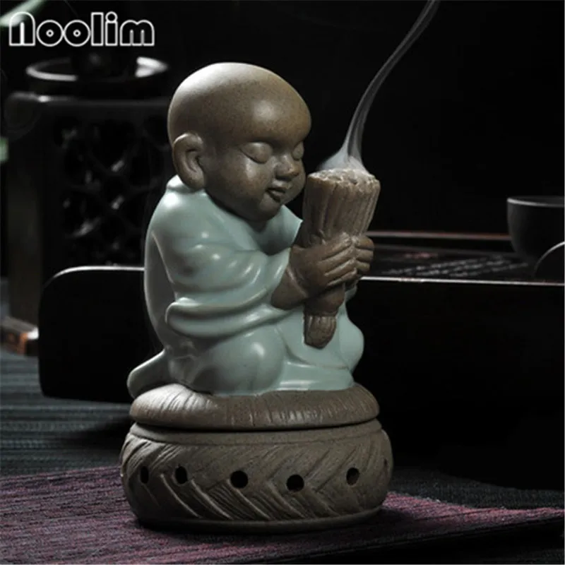 

Monk Buddha Ceramic Coil Incense Burner Creative Incense Stick Holder Ceramic Tea Pets