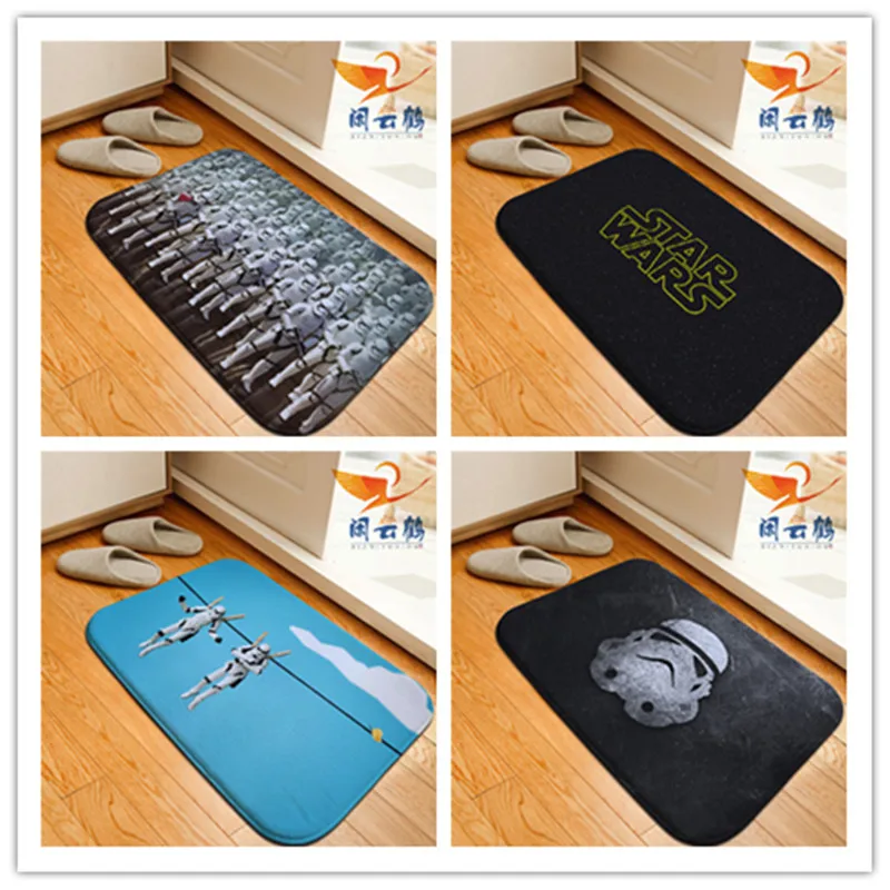 Star Wars Printed Floor Mats Anti-slip Rugs Darth Vader Stormtrooper Carpets Front Door Doormat Bathroom Carpet Kitchen Mat Gift Star Wars Printed Floor Mats Anti-slip Rugs Darth Vader Stormtrooper Carpets Front Door Doormat Bathroom Carpet Kitchen Mat Gift