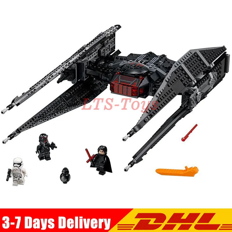 

Compatible legoing 75179 Lepin 05127 Star Kylo Ren's Tie Fighter Lepin Block Set Compatible with Building Blocks Bricks Gifts