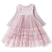2019 Girl Clothes Kids Dresses For Girls Lace Flower Dress Baby Girl Party Wedding Dress Children Girl Princess Dress 1pcs girls dress clothes baby girl dresses children lovely cartoon kids girl princess party casual dress clothing 2 color yy1571