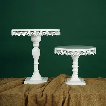 

High feet cake stand for Cup European style cake tools for wedding party Bakeware tools Cake decorating stand lace edge