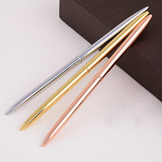 

50pcs kawaii pen business office metal ballpoint pens for school office writing supplies luxury stationery stylo fashion pen