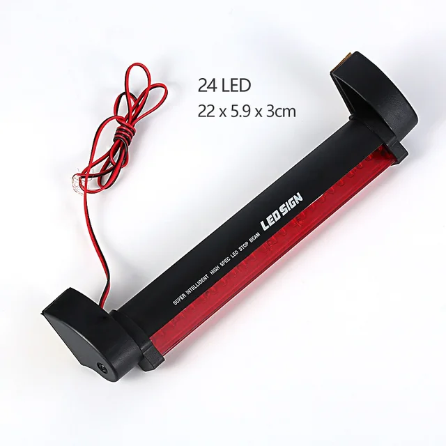 Universal Car 12V Red LED Third Brake Light Bar Rear Roof Warning Light