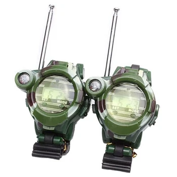 

HOT SALE 2PCS Children Toy Walkie Talkie Child Watches Interphone Outdoor Magical
