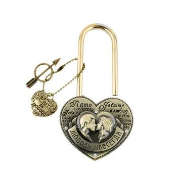 

Love each other lock bridge.memorial locks charm crafts gifts. souvenirs. ceremony decoration,"Love" forever lock wedding dress
