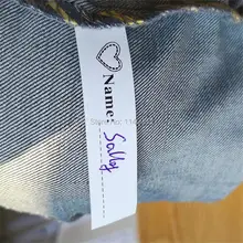На заказ нетканый материал Рукописное Имя/Детская этикетка с именем/DIY фирменное наименование/Памятка по уходу за одеждой/печатная этикетка 200 шт