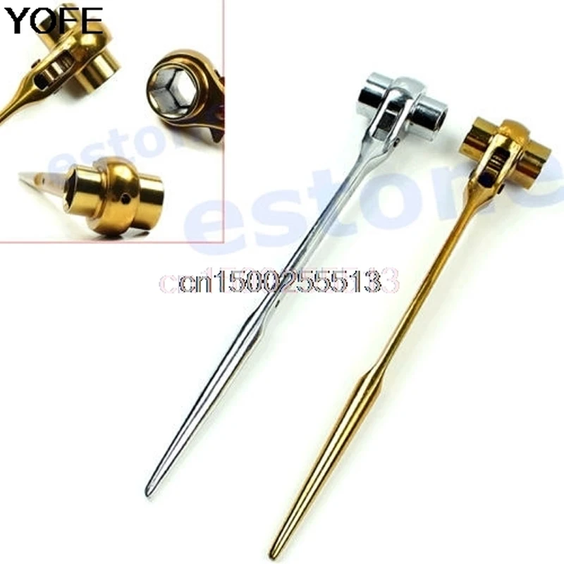 

Useful Hexagon Scaffold Podger Ratchet Spanner Ratcheting Socket Wrench Tool