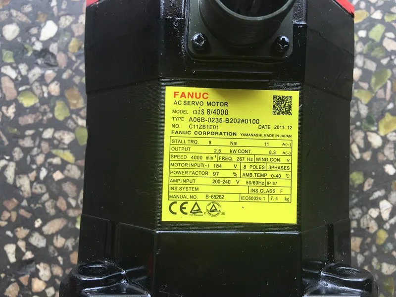 FANUC Alpha iS 8/40000 AC motor servo motor for CNC machine tool A06B-0235-B202 FANUC Alpha iS 8/40000 AC motor servo motor for CNC machine tool A06B-0235-B202