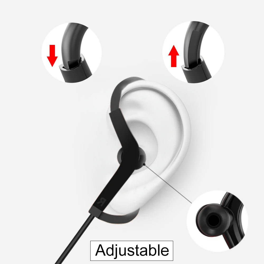 PTM B61 Bluetooth V4.2 наушники для спорта бега Беспроводной гарнитура с микрофоном
