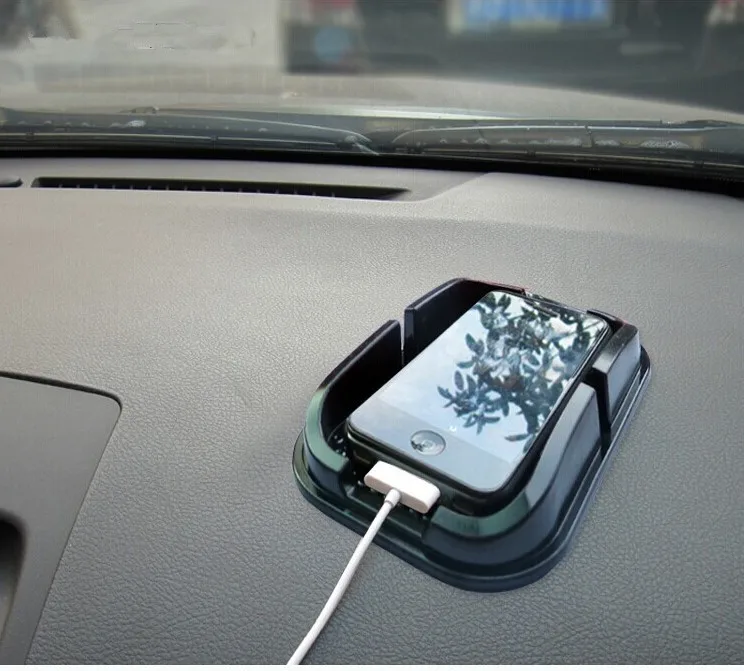 

1Pc Hot!!! New Black Car Accessories Mobile phone mat for Chevrolet Cruze 2013 Spark Onix Silverado Volt Camaro Aveo