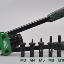 Клепальный пистолет 1" штора Авто клепальщик гайка инструмент Тяжелая ручная заклепочная гайка ручной инструмент оправы M3 M4 M5 M6 M8 M10