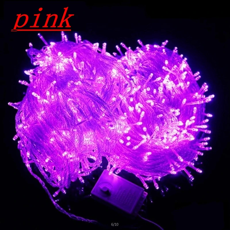 AC220V waterproof 100M 600leds white warm LED string lights for Christmas holiday wedding party fairy tale decorative lighting