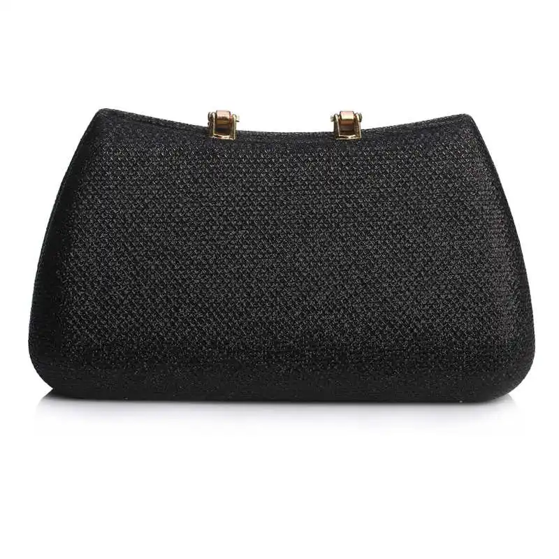 Luxy Moon schlichte schwarze Clutch-Tasche, Rückansicht