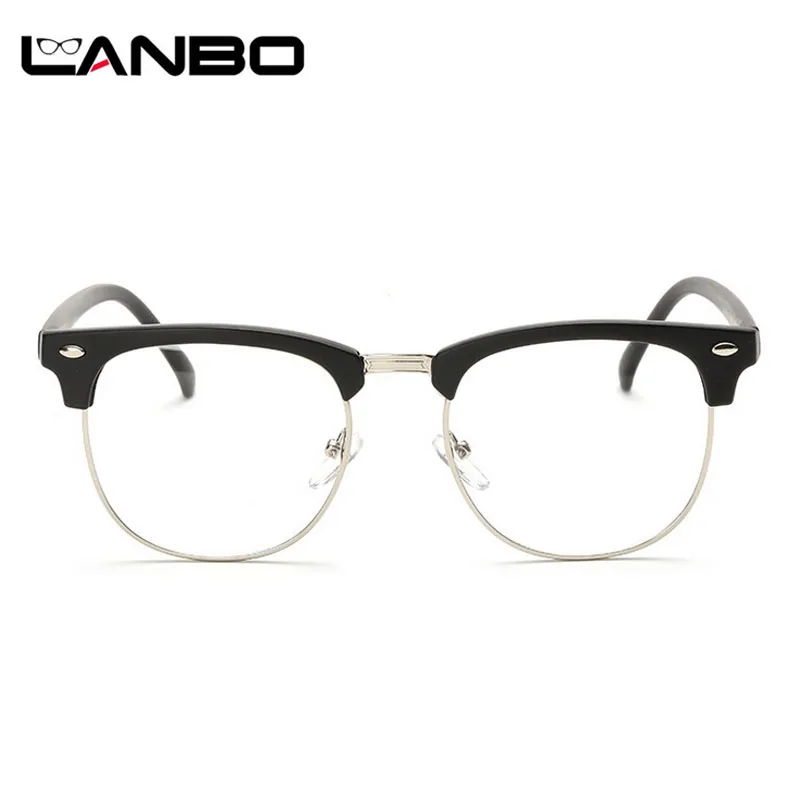 LANBO женские мужские модные очки с прозрачными линзами мужские очки с защитой от радиации компьютерные зеркальные очки Рамка 3016