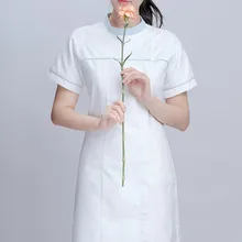 Платье для медсестры с короткими рукавами, Женская Стоматологическая больница, платье для медсестры, аптека, пластик и салон красоты, рабочая одежда