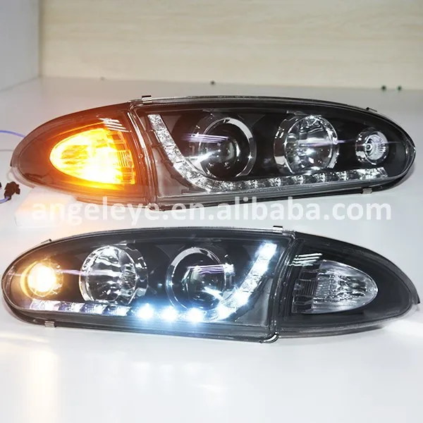 1992 год для Proton Wira светодиодный Head Lamp Black Houing YZ | Автомобили и мотоциклы