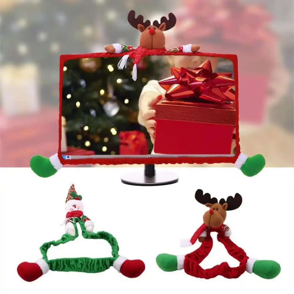 Weihnachten Dekoration Innovative Cartoon Computer Display Abdeckung Hotel Shopping Mall Cash Register Computer Dekoration Anhanger Drop Ornamente Aliexpress