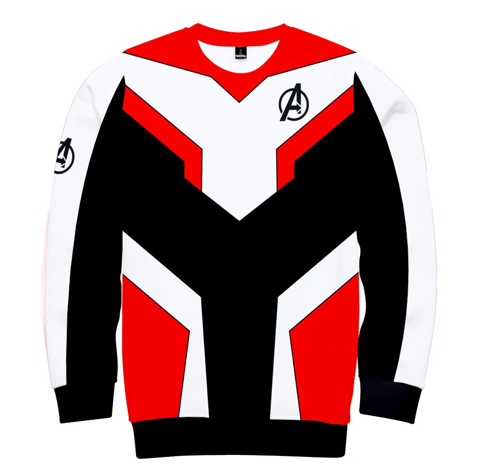 Avengers Endgame Cosplay Costumes Superhero Deadpool Quantum Realm Sweatshirts Long T-shirt Tee Daily Casual Sweater Tops