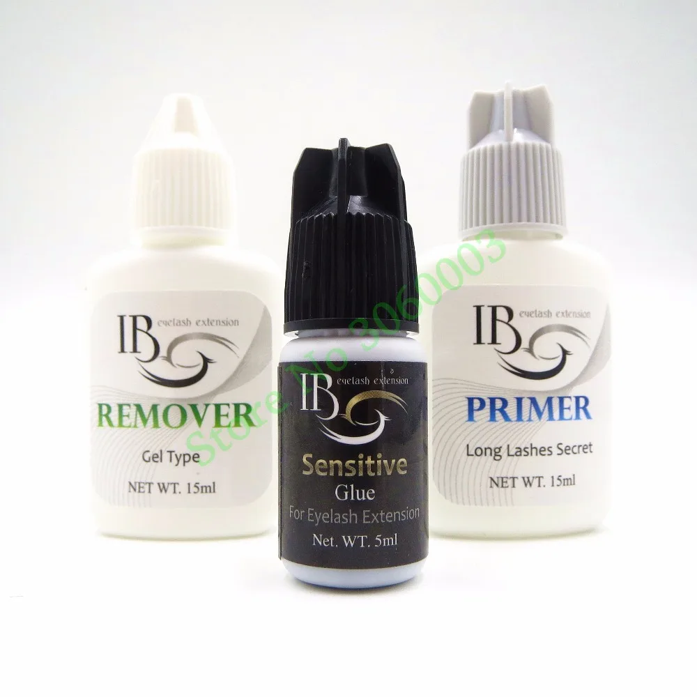 

I Beauty Eyelash Extensions Kit Primer Safty Glue Adhesive Remover for Individual Eyelash Extensions Glue 2 Set free shipping