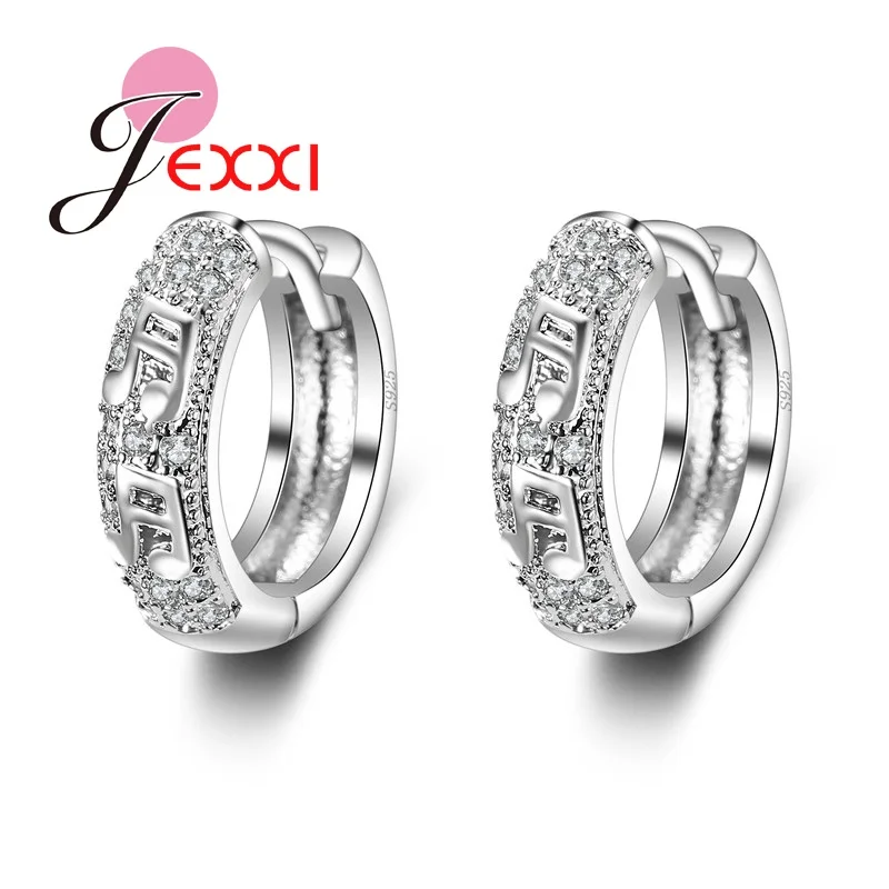 JEXXI Prtty сережки ноты для девочек/детей с Блестящий Белый cz оптовая продажа