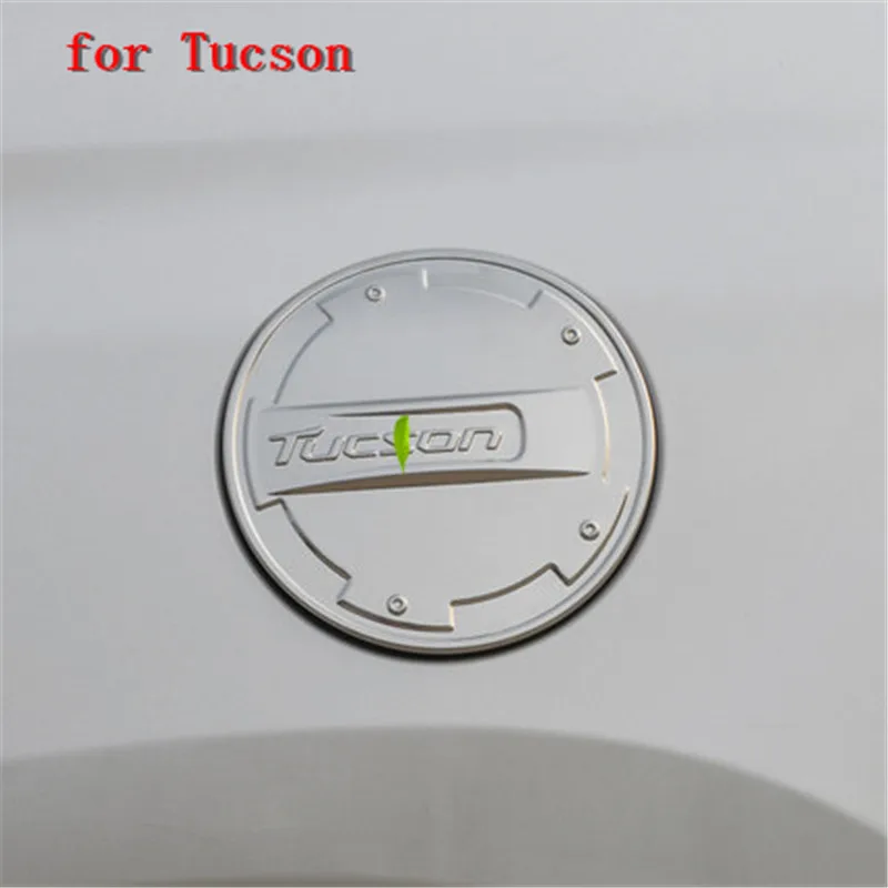 Автомобильный ABS хромированный топливный бак крышка бензобака Накладка для hyundai Tucson стайлинга автомобилей - Цвет: 1
