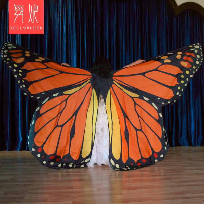 Танец живота дети бабочка Isis крылья для детей Радуга сценический реквизит крылья полиэстер танцевальные крылья для девочек