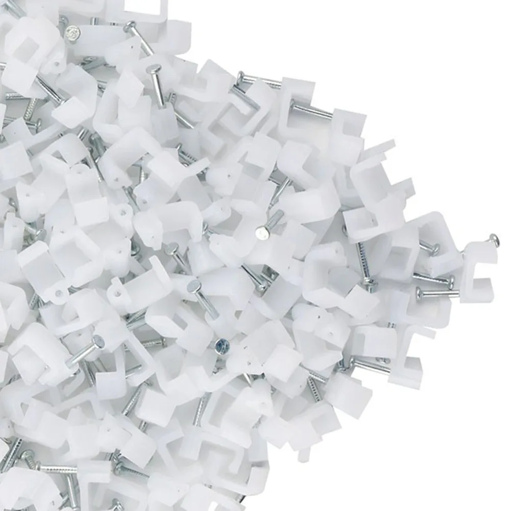 200Pcs Plastic Cable Nail Clips for Cat6 Cables 6mm EM88in