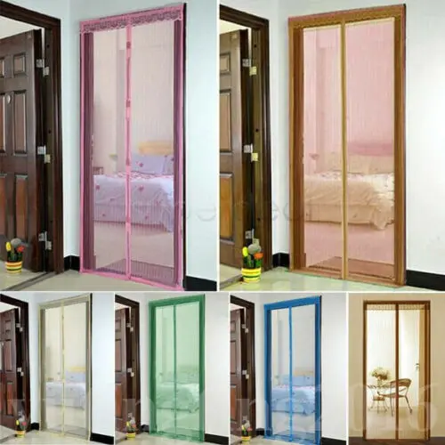 

Premium Hands-Free Magnetic Door Fly Screen Magic Anti Mosquito Bug Mesh Curtain Room Home Door Decoration