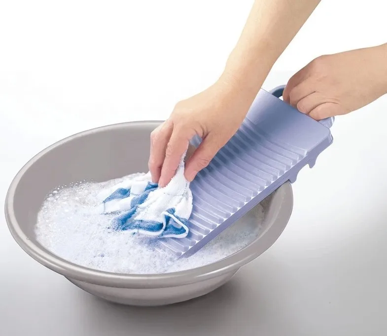 Portable Hand Washing Board Shirts Pants Clean Laundry Kid Clothes Washboard