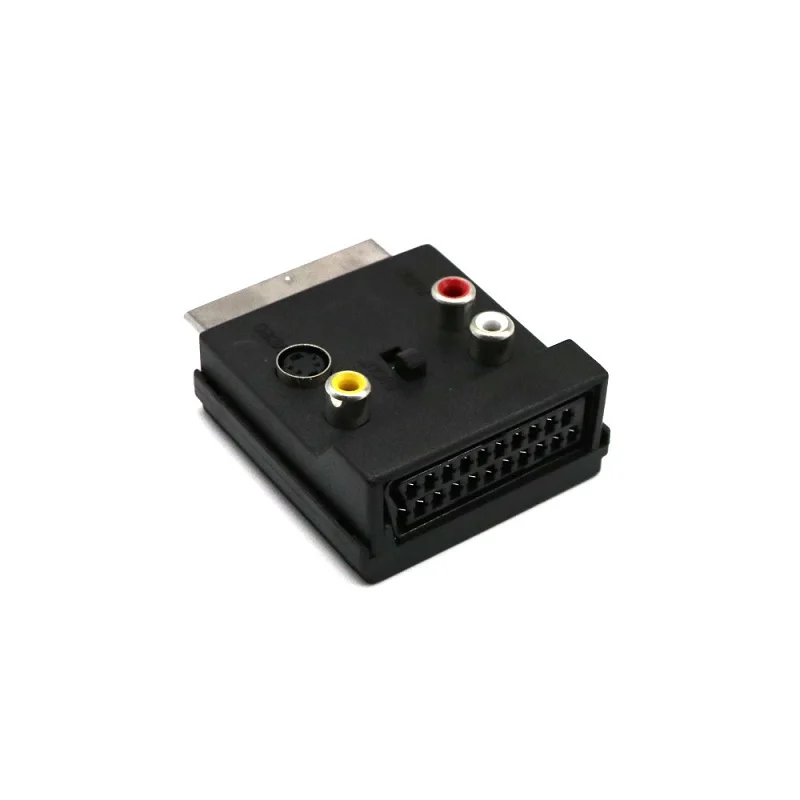 21PIN SCART Мужской на 3RCA Женский S video Аудио Видео адаптер штекер к RCA гнездо конвертер
